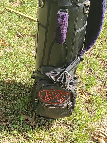 Callaway Big Bertha S2H2 Golf Cart Bag 6-Way Divider Black w/ strap, Leather - Picture 4 of 16