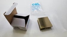 CRL Brushed Bronze Square Style Fixed Panel U-Clamp SCU4BBRZ PICTURED ITEM ONLY