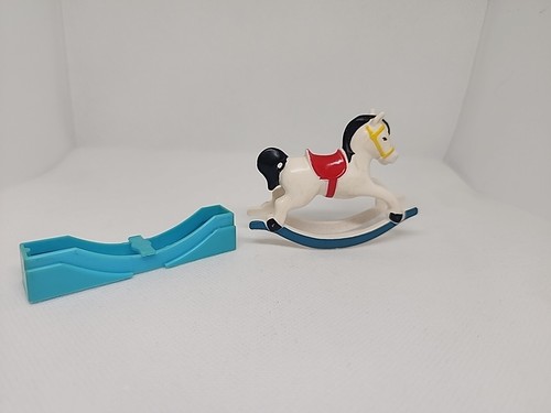 VINTAGE 1977 FISHER PRICE DOLLHOUSE BABY'S ROOM ROCKING HORSE - Picture 5 of 7