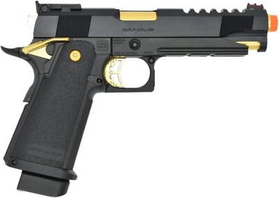 Tokyo Marui Gold Match Hi-Capa 5.1 GBB Airsoft Pistol - BLACK/GOLD