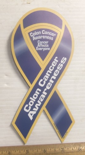 Colon Cancer Awareness 2 in 1 Magnetic Ribbon - Picture 1 of 4