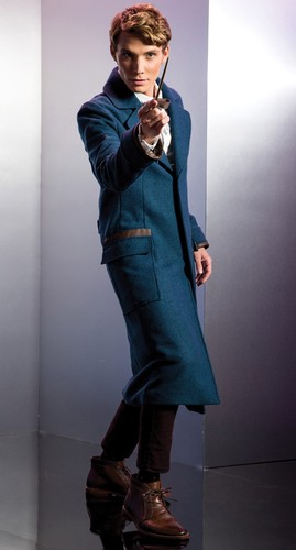 RARE Scamander Coat Fantastic Beasts 2XL Cosplay Blue Jacket Overcoat Mens XXL - Picture 5 of 8