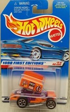 Hot Wheels 1998 First Editions  Slide Out Purple Orange Diecast Car Racing 640