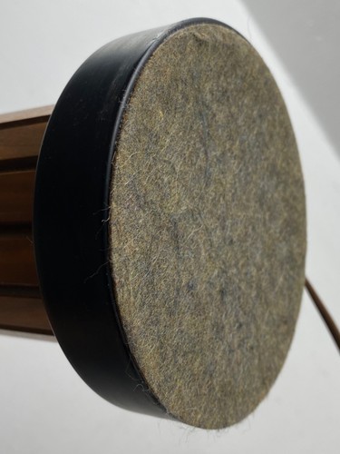 Vintage Mid Century 26” Danish Styled Gruvwood Table Lamp Original Wicker Shade - Picture 20 of 20