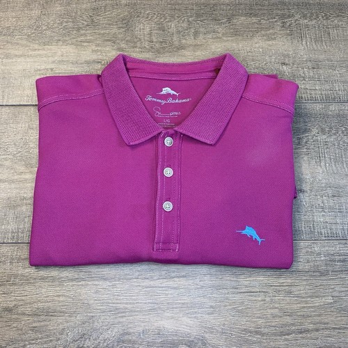 Tommy Bahama Supima Mens Polo Shirt Size Large Pink Cotton Blended *READ* B7 - Picture 23 of 23
