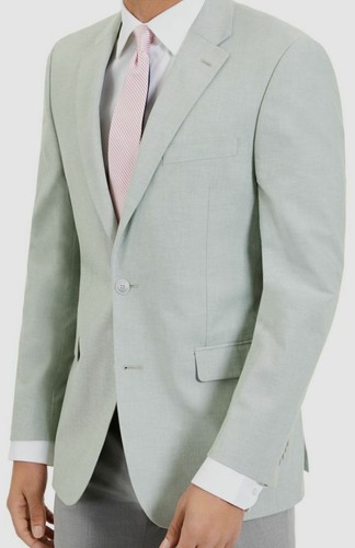$294 Tommy Hilfiger Men's Green Modern Fit Blazer Sport Coat Jacket Size 42L