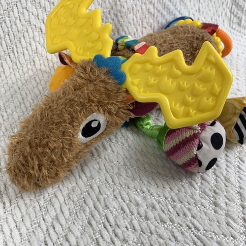 Lamaze Mortimer The Moose Play And Grow Rattle Teether Squeaker Activity Toy - Picture 2 of 12