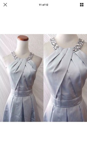 Nuevo Con Etiquetas Eliza J Vestido con Cuentas Talla 6 Plata Gris Gala Crucero Baile de graduación - Imagen 11 de 15