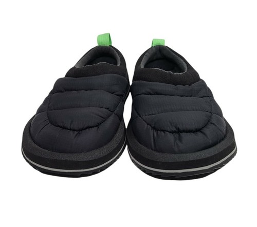 Sanuk Lil Puffer Mock Youth Sz 4 Kids Slip On Shoes Black New - Picture 5 of 9