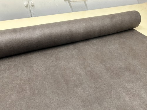 DISTRESSED ANTIQUED FAUX LEATHERETTE 140 CM UPHOLSTERY FABRIC SOFT NUBUCK - Picture 11 of 12