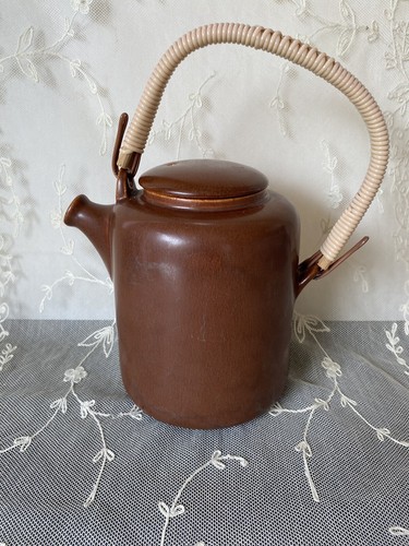 Vintage Upsala Ekeby Schweden Kunstkeramik braun 6" Teekanne - Bild 1 von 10