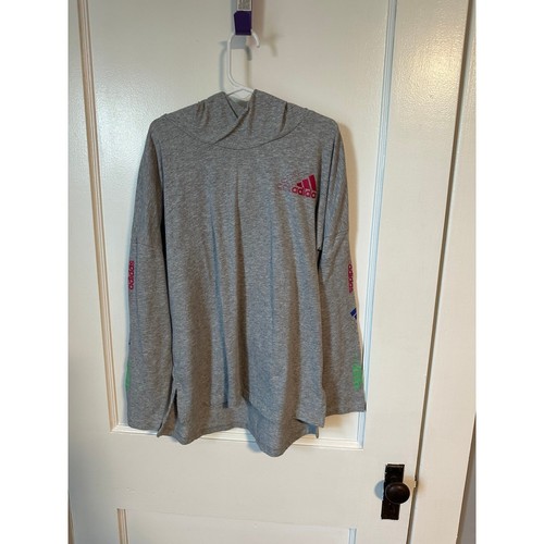 Adidas long sleeve hooded long sleeve t-shirt size M - Picture 1 of 4