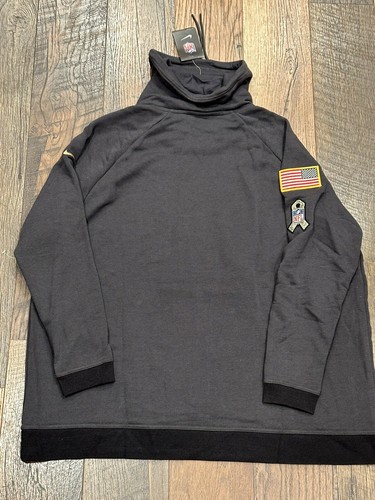 Detroit Lions NFL Women's Salute to Service Rally Funnel Pullover Hoodie, XL - Picture 8 of 8