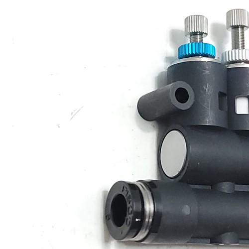PISCO BJSU6 Inline 3-Run Union Ends Meter Out Resin 3-Knob Adjustment - Picture 3 of 7