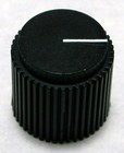1/4" D-Shaft Knob Rogan G-11 Gamma Control Black with White Pointer