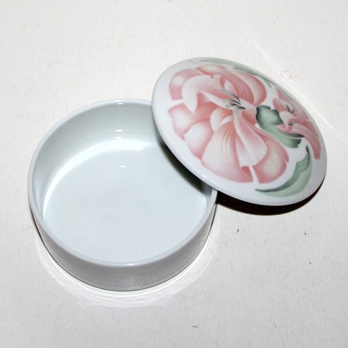 Caja baratija redonda Limoges Porcelain d’Art Anais Anais Francia porcelana MNP - Imagen 3 de 6