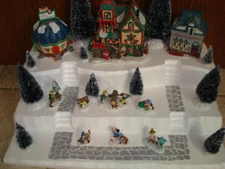 Christmas Village Display Platform X Large J23 For Dept 56 Lemax Dickens + More