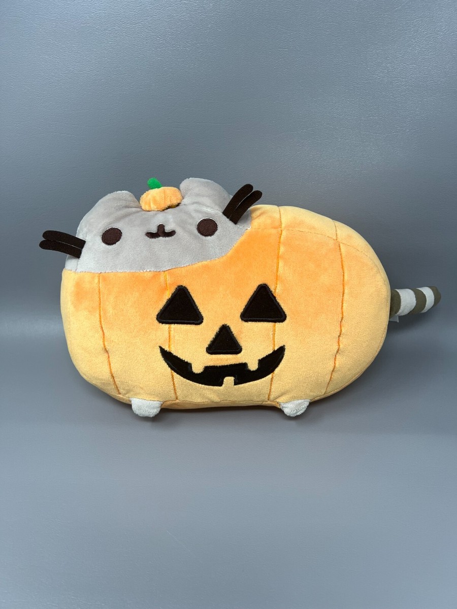Rare HTF Halloween Cat Pusheen Pumpkin Soft Cute Plush Toy