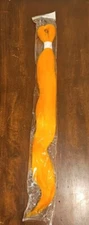 NEW Orange Halloween Costume Hair Womens Long Sacchetto Easy Braid NWT NIP