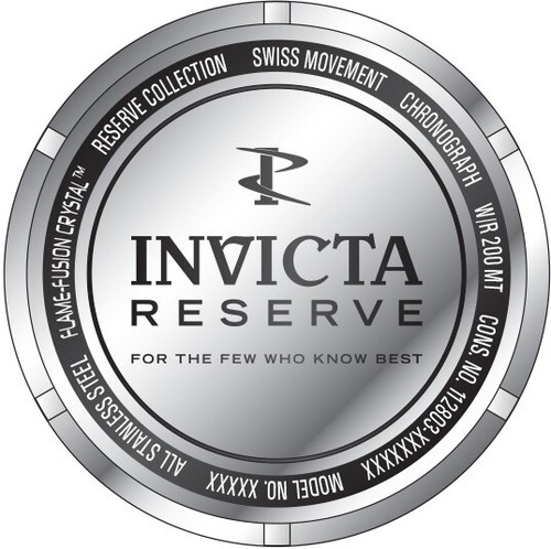 Invicta Men's Reserve Chronograph 50m Turquoise MOP Dial Black Swiss Ronda Watch - Bild 13 von 13