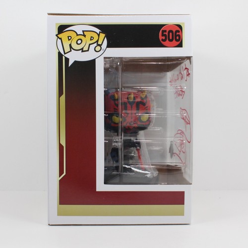 Funko Pop firmado por Ray Park Star Wars Duel of the Fates Darth Maul #506 certificado de autenticidad JSA - Imagen 8 de 12