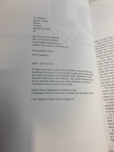 DJ HANDBOOK By Charles Slaney 2006 Second Edition Paperback. FREE SHIPPING - Picture 8 of 12