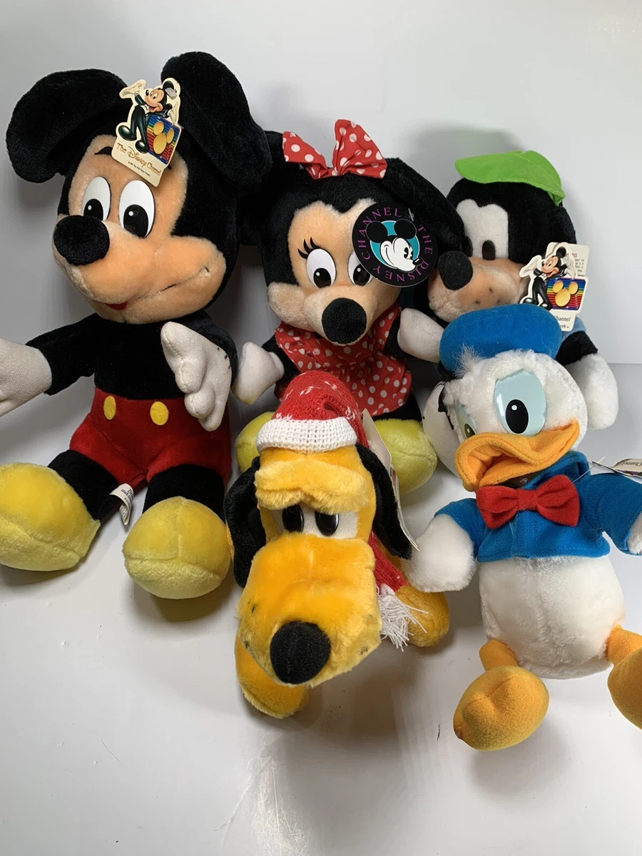 Disneyland Disney World Stuffed Toys Mickey Minnie Pluto Goofy