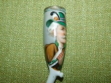 Fajka Porcelanowa fajka Fajka tytoniowa Motyw "Myśliwy z kapeluszem"!