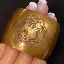 CLASSIC VINTAGE 2 WIDE SOLID COPPER WOMENS ESTATE CUFF BRACELET 7 7/8 LONG
