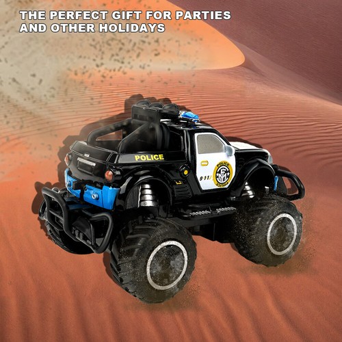 Kinder Offroad Auto Spielzeug Ferngesteuertes Auto Polizeiauto Monstertruck Xmas - Bild 9 von 12