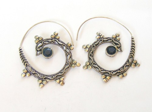 Handmade German Silver Fashion Jewellery Dangler Hook Earrings ER 17 - Picture 2 of 2