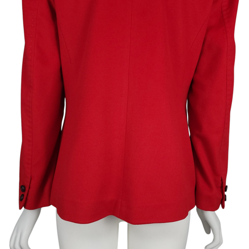 ESCADA Damen Kaschmir Blazer Gr. 38 rot 2-Knopf Taschen gefüttert Jacke - Bild 7 von 15
