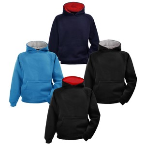 Kids Boys Girls Hoody Unisex Hoodie Plain Fleece Hooded Sweatshirt Jumper Top UK