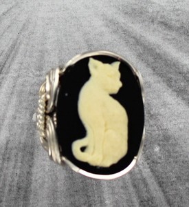 CAT-CAMEO-LARGE-RING-IN-SOLID-925-STERLING-SILVER-SIZE-5-TO-15-WIRE-WRAPPED