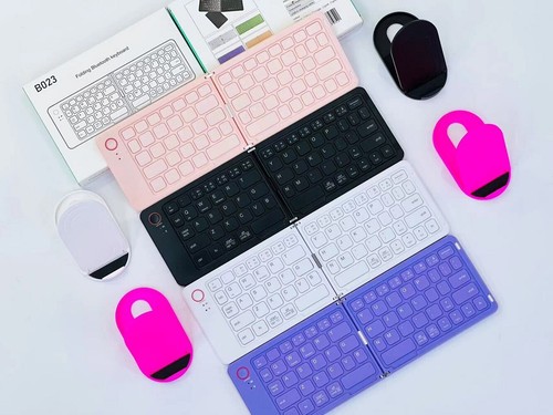 Ultraflache faltbare Tastatur Kompatibel Bluetooth Tragbare Büro Tastatur - Bild 3 von 17