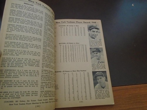 GUIDA VINTAGE 1949 CHI È CHI NEL BASEBALL DI CARMICHAEL EX - Foto 3 di 4