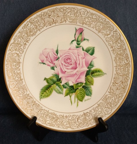 E. M. Boehm ~ 11" BONE PORCELAIN ROSE PLATES ~ Ltd. Ed. ~ Buy 1 or More ~ Boxed - Picture 35 of 53