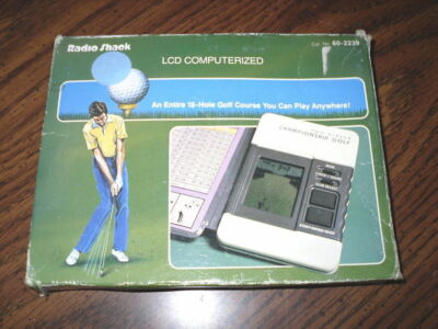 Radio Shack LCD Computerized Championship Golf 60-2239 Free Shipping Box
