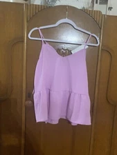 Olive And  Oak NWT Womens Pink Halter Top. Size Medium. B23