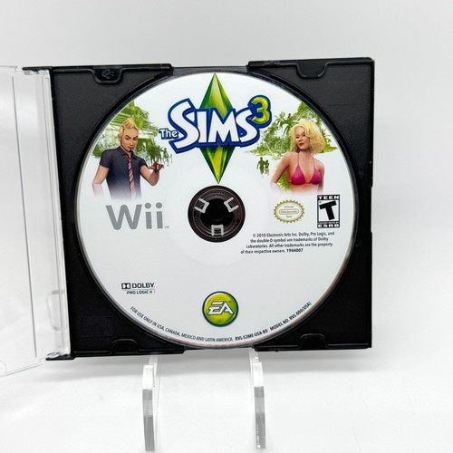 Sims 3 Nintendo Wii Great Condition EA Games Disc Only Tested Works - Picture 1 of 6