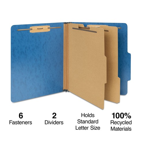Staples Moisture Resistant Classification Folder 2-Dividers 2.5" Expansion - Imagen 2 de 5