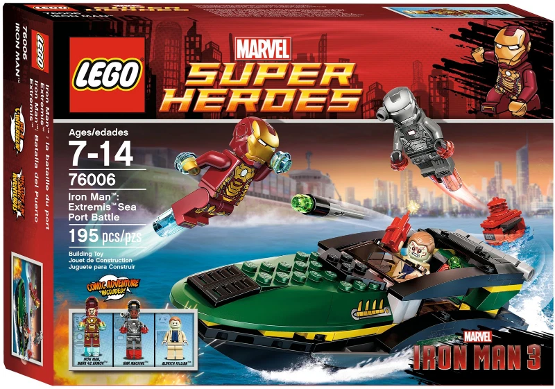 LEGO Marvel Iron Man Extremis Sea Port Battle Set 76006 (SELLADO)