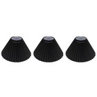  3 PCS Pleated Lamp Shades for Table Lamps Light Fabric Lampshade