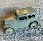 Vintage 1940's Dinky Toys Meccano Gray Austin 7 Saloon #35A Diecast Toy Car