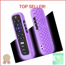 TCL Roku Smart TV Remote Cover - Silicone Protective Controller Sleeve Skin Glow