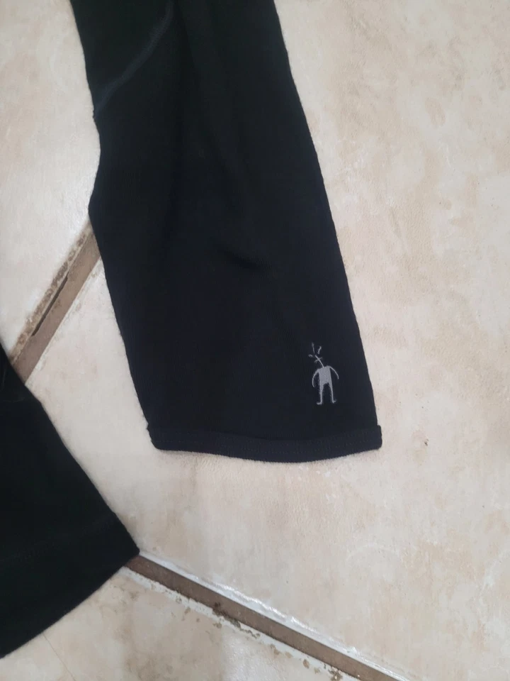 Smartwool Cuarto Cremallera Capa Base Mujer Grande Negra Lana Camisa Senderismo Aire Libre... Foto 2 de 4