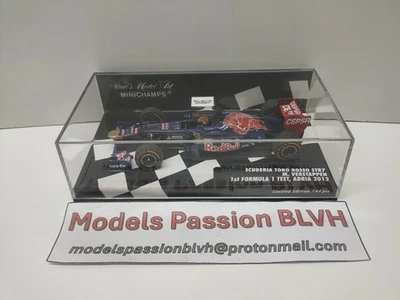 Toro Rosso STR7 Verstappen 1st F1 Test Adria 2012 1/43 Minichamps - Photo 1/4