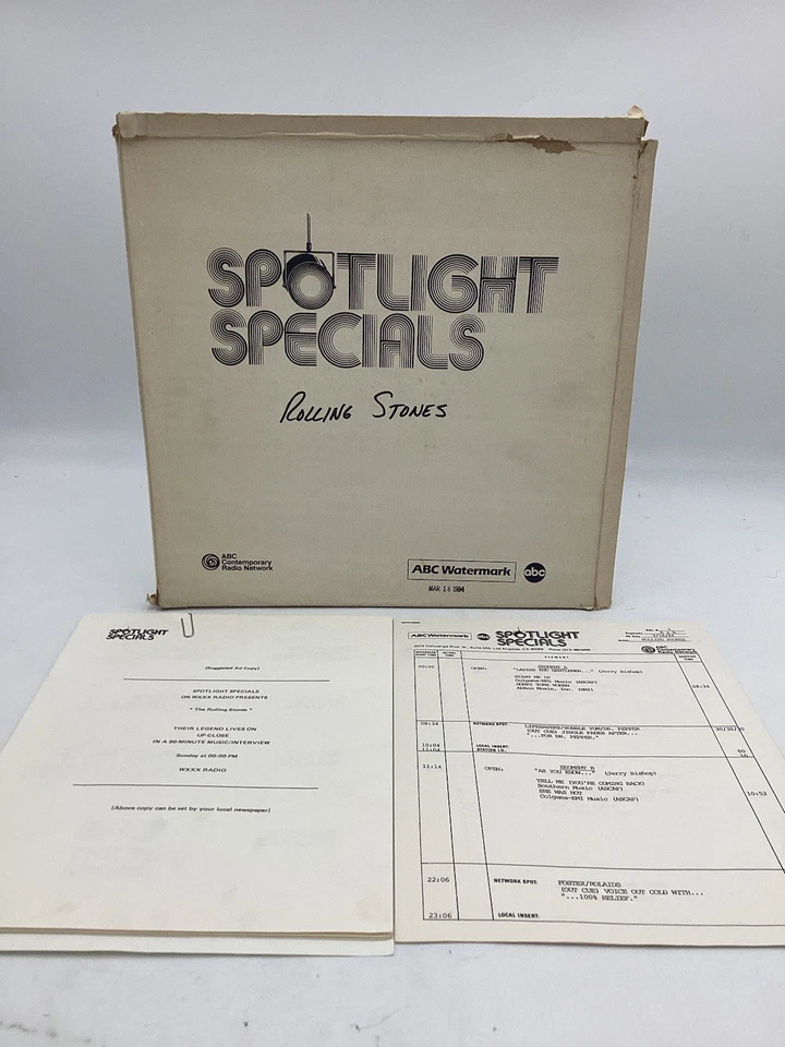 ROLLING STONES TRANSCRIPTIONS ~ ABC WATERMARK RADIO SPOTLIGHT SPECIALS (2x LP) - Image 2 of 4