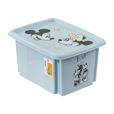 Karolina Spielzeugeimer mit Schwenkdeckel Cloudy blue 15L