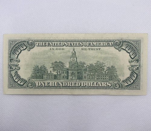 1993 $100 One Hundred Dollar Federal Reserve Note B 79337598 B - Picture 2 of 2